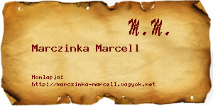 Marczinka Marcell névjegykártya