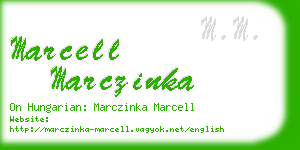 marcell marczinka business card